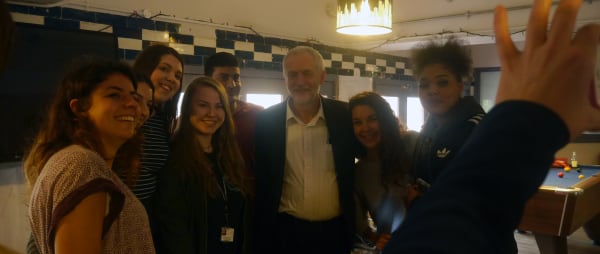 Jeremy Corbyn visits The Station